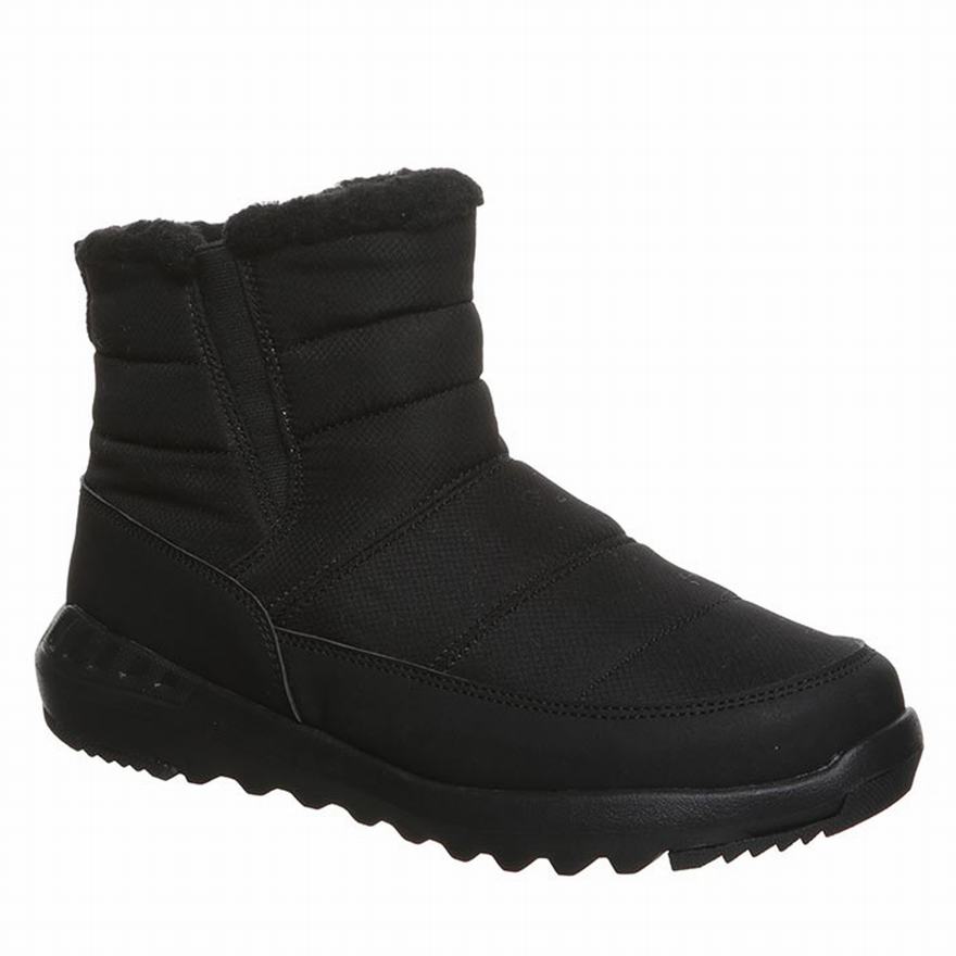 Bearpaw Puffy Snow Boots UK - Women's Boots Black ||HNWTXJ-315||